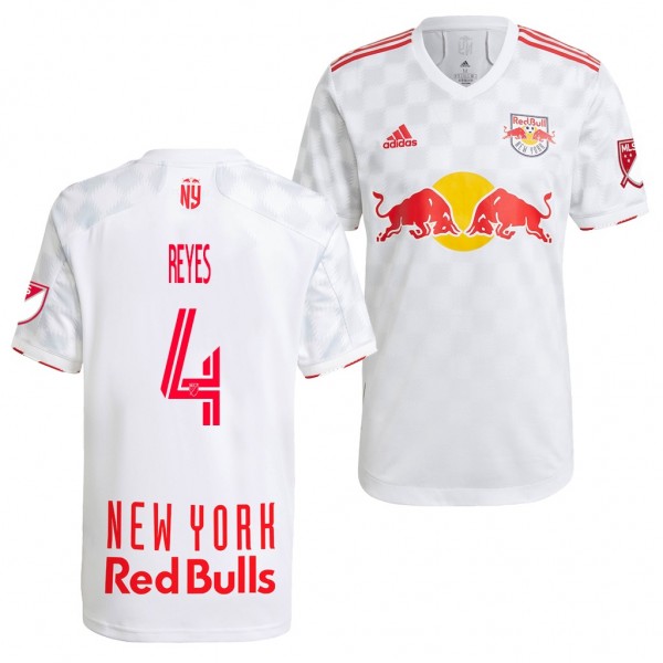 Men's Andres Reyes Jersey New York Red Bulls Authentic White 2021 Player