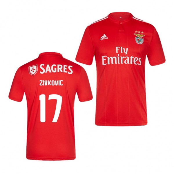 Men's Benfica #17 Andrija Zivkovic Jersey