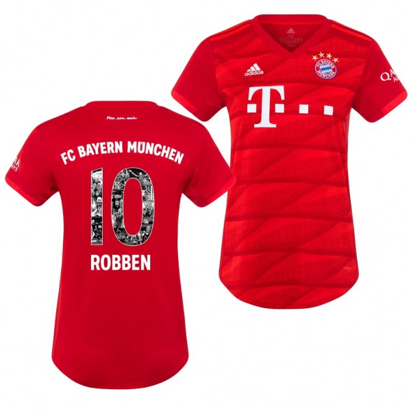 Men's Bayern Munich Arjen Robben Home Red 19-20 Jersey Business