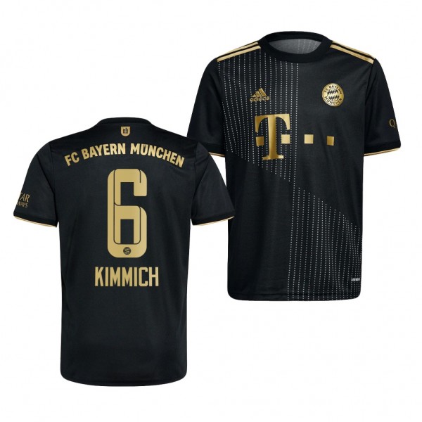 Youth Joshua Kimmich Jersey Bayern Munich 2021-22 Black Away Replica