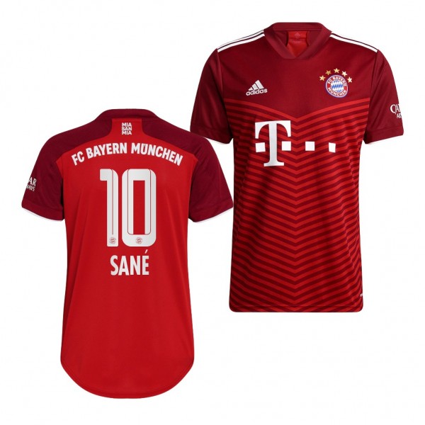 Youth Leaoy Sane Jersey Bayern Munich 2021-22 Red Home Replica