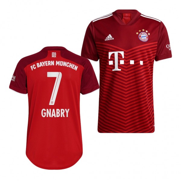 Youth Serge Gnabry Jersey Bayern Munich 2021-22 Red Home Replica