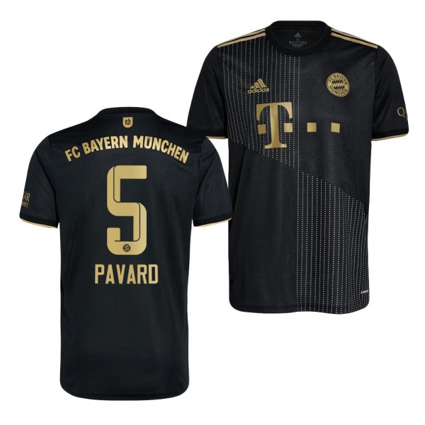 Men's Benjamin Pavard Bayern Munich 2021-22 Away Jersey Black Replica