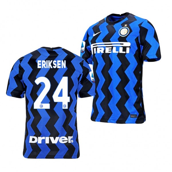 Men's Christian Eriksen Inter Milano Serie A Champions Jersey Black Navy Home 20-21