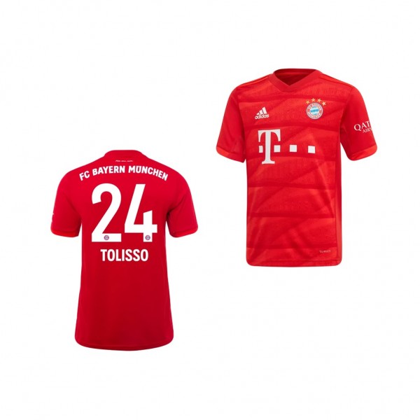 Men's Bayern Munich Corentin Tolisso Home Red 19-20 Jersey