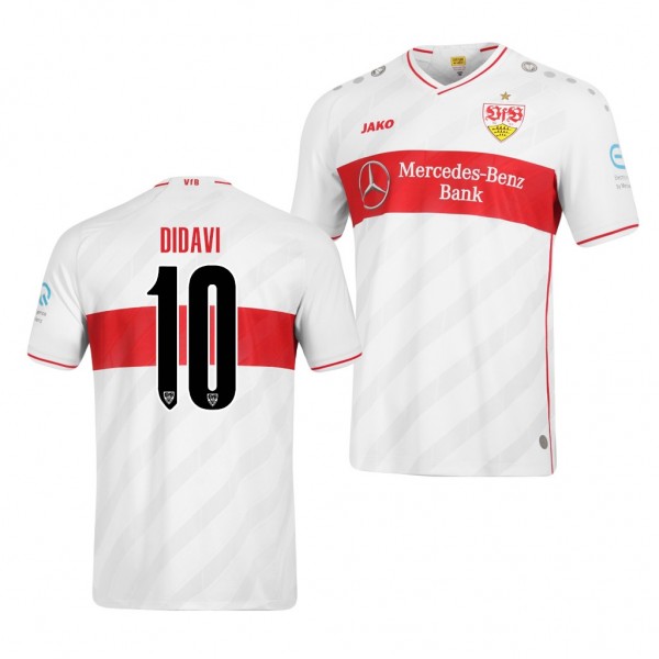 Men's Daniel Didavi VfB Stuttgart Home Jersey White 2021