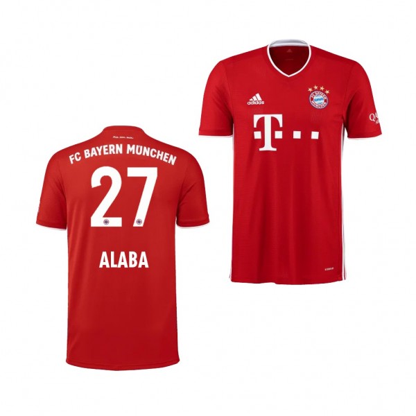Men's David Alaba Jersey Bayern Munich Home 2020-21 Short Sleeve