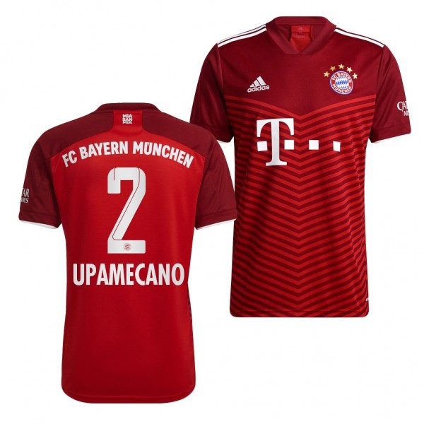 Men's Dayot Upamecano Bayern Munich 2021-22 Home Jersey Red Replica