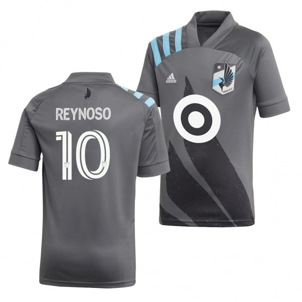 Men's Emanuel Reynoso Minnesota United FC Home Jersey Gray 2020-21 Replica