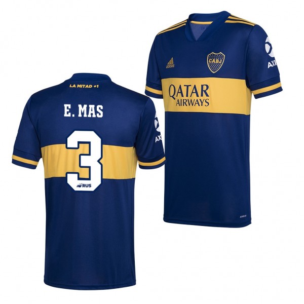 Men's Boca Juniors Emmanuel Mas Jersey Home 2020-21 Adidas