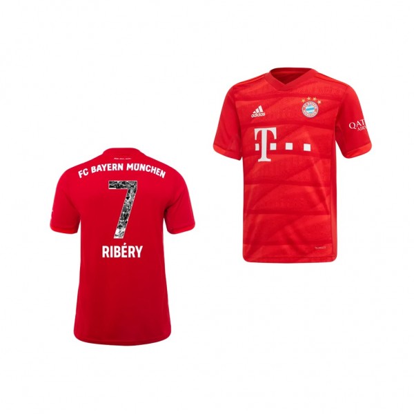 Men's Bayern Munich Franck Ribery Home Red 19-20 Jersey