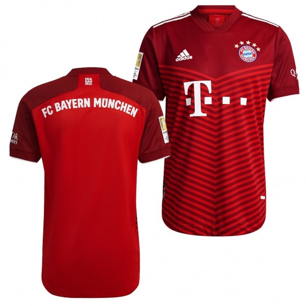 Men's Jersey Bayern Munich Home Red 2021-22 Authentic