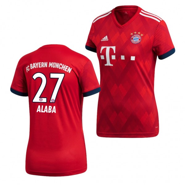 Women's Bayern Munich David Alaba Home Jersey