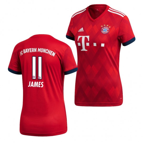 Women's Bayern Munich James Rodriguez Home Jersey