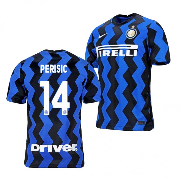 Men's Ivan Perisic Inter Milan Home Jersey Blue Black 2021