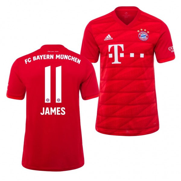 Men's Bayern Munich James Rodriguez Home Red 19-20 Jersey Online Sale