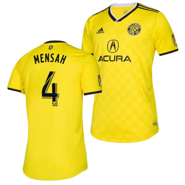 Men's Jonathan Mensah Columbus Crew Sc 2020 MLS Cup Champions Jersey Yellow Replica