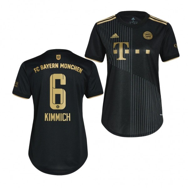 Women's Joshua Kimmich Jersey Bayern Munich Away Black Replica 2021-22