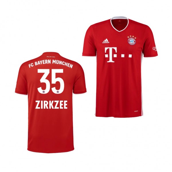 Men's Joshua Zirkzee Jersey Bayern Munich Home 2020-21 Short Sleeve For Cheap