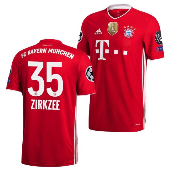 Men's Joshua Zirkzee Jersey FC Bayern Munich 2020 UEFA Champions Of Europe