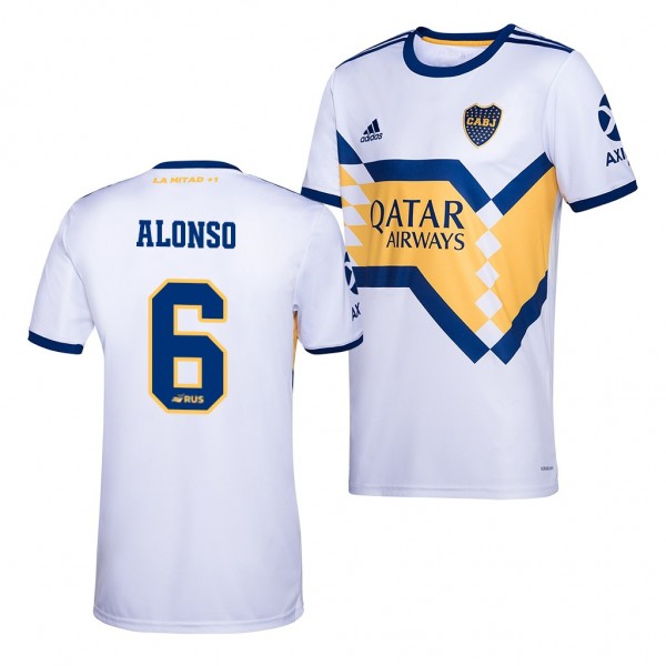 Men's Junior Alonso Boca Juniors Jersey Away 2020-21 Adidas