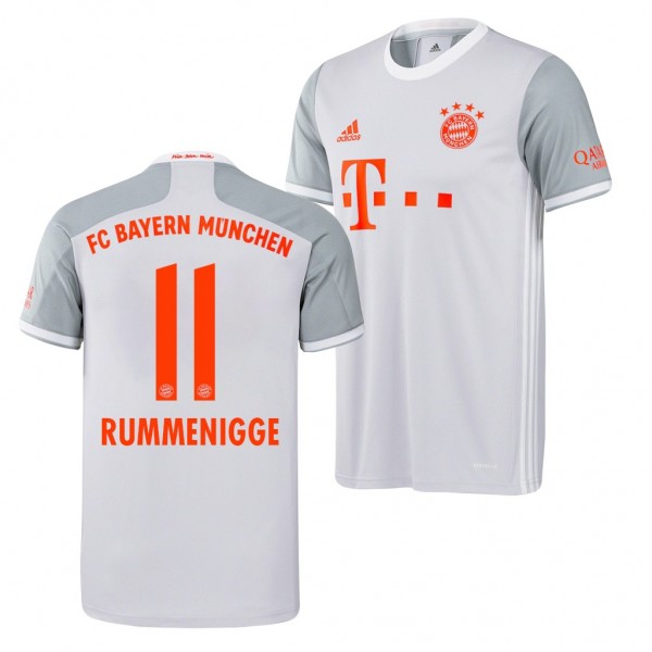 Men's Karl-Heinz Rummenigge Bayern Munich Away Jersey Gray 2020-21 Replica
