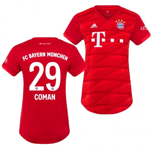 Men's Bayern Munich Kingsley Coman Home Red 19-20 Jersey