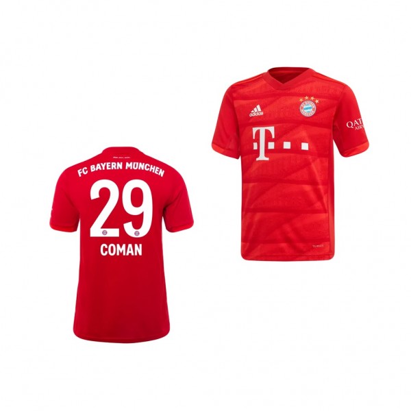 Men's Bayern Munich Kingsley Coman Home Red 19-20 Jersey Online Sale