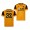 Men's Leander Dendoncker Wolverhampton Wanderers Home Jersey Yellow 2021 Replica
