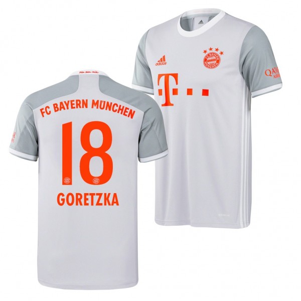 Men's Leon Goretzka Bayern Munich Away Jersey Gray 2020-21 Replica