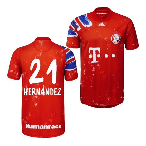 Men's Lucas Hernandez Bayern Munich Pharrell Williams Jersey Red 2021
