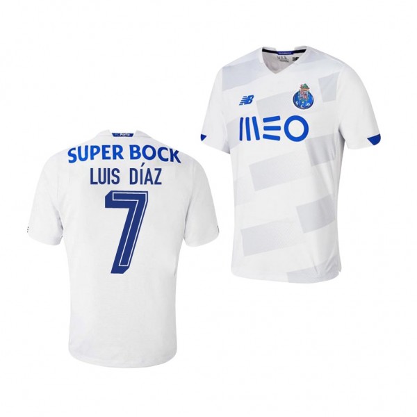 Men's Luis Diaz FC Porto Third Jersey White 2020-21 Replica