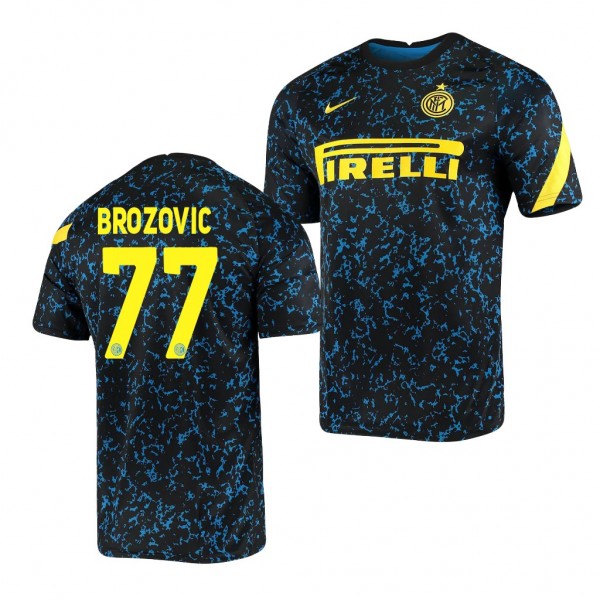 Men's Marcelo Brozovic Inter Milan Breathe Jersey Blue 2021 Raglan