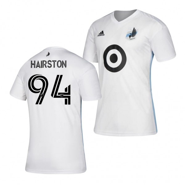 Men's Marlon Hairston Minnesota United FC Away Jersey White 2020-21 Replica