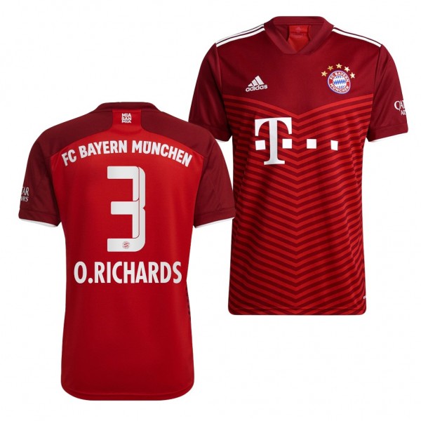 Men's Omar Richards Bayern Munich 2021-22 Home Jersey Red Replica