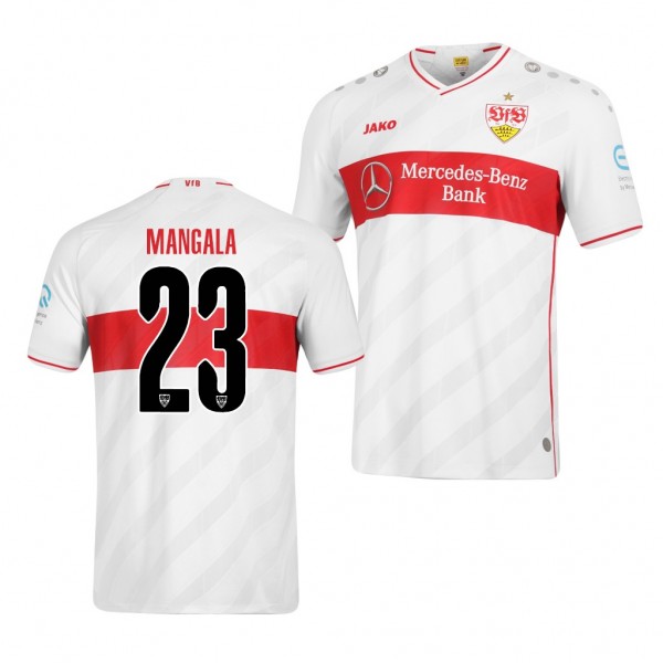 Men's Orel Mangala VfB Stuttgart Home Jersey White 2021