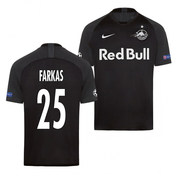 Men's Red Bull Salzburg Patrick Farkas Jersey Europa League Away 19-20