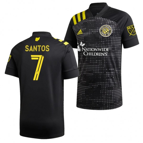 Men's Pedro Santos Columbus Crew Sc 2020 MLS Cup Champions Jersey Black Replica