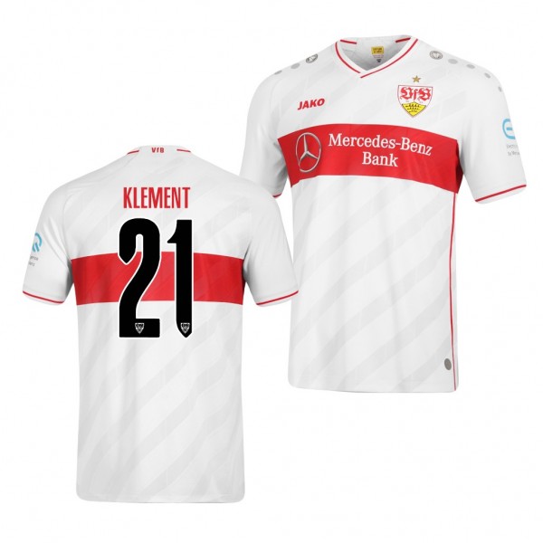 Men's Philipp Klement VfB Stuttgart Home Jersey White 2021