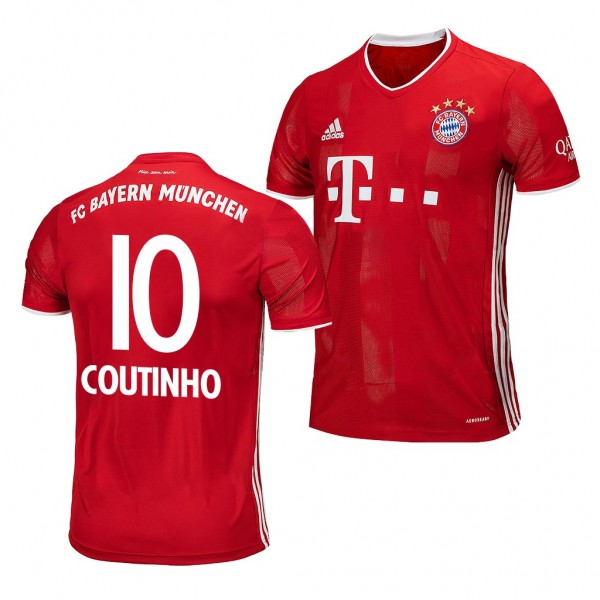 Men's Philippe Coutinho Bayern Munich Home Jersey 2020-21