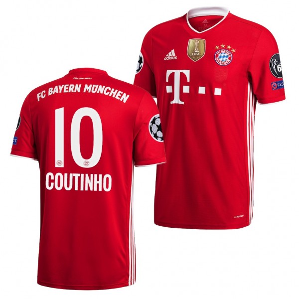 Men's Philippe Coutinho Jersey FC Bayern Munich 2020 UEFA Champions Of Europe