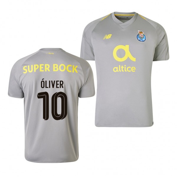 Men's Porto Oliver Torres Away Grey Jersey
