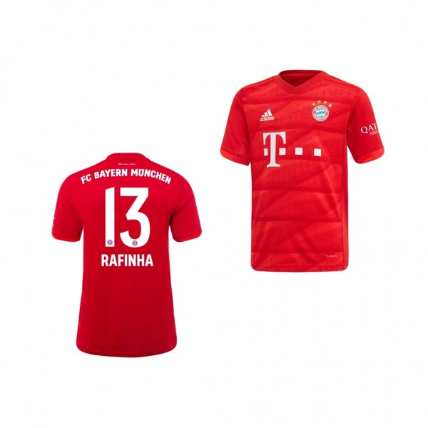 Men's Bayern Munich Rafinha Home Red 19-20 Jersey