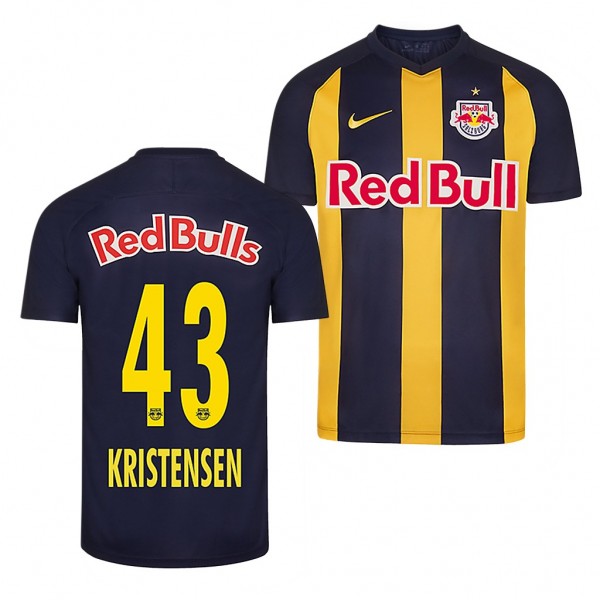 Men's Red Bull Salzburg Rasmus Nissen Kristensen Jersey Away 19-20 Short Sleeve