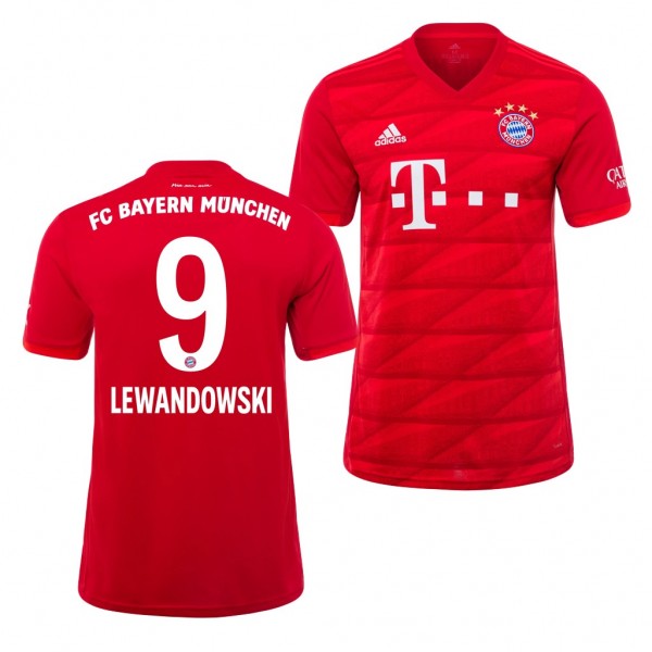 Men's Bayern Munich Robert Lewandowski Home Red 19-20 Jersey Online Sale