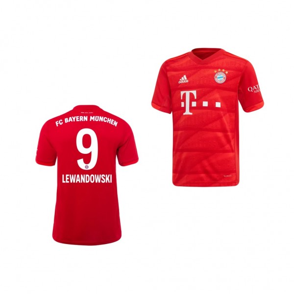 Men's Bayern Munich Robert Lewandowski Home Red 19-20 Jersey