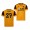 Men's Romain Saiss Wolverhampton Wanderers Home Jersey Yellow 2021 Replica