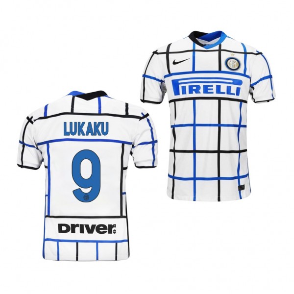 Men's Romelu Lukaku Inter Milan Away Jersey White 2021