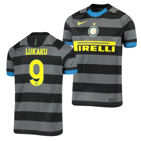Men's Romelu Lukaku Inter Milan Third Jersey Gray 2021 Replica