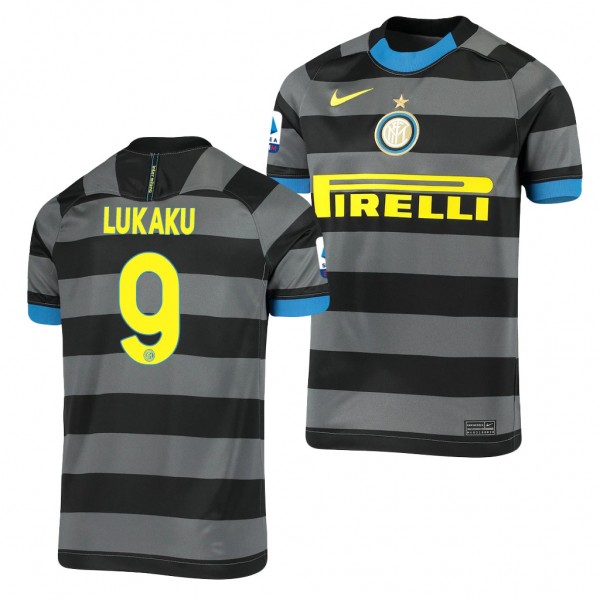 Men's Romelu Lukaku Inter Milano Serie A Champions Jersey Gray Third 20-21